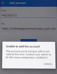 Unable to delete Microsoft Authenticator. - Another object with the ...